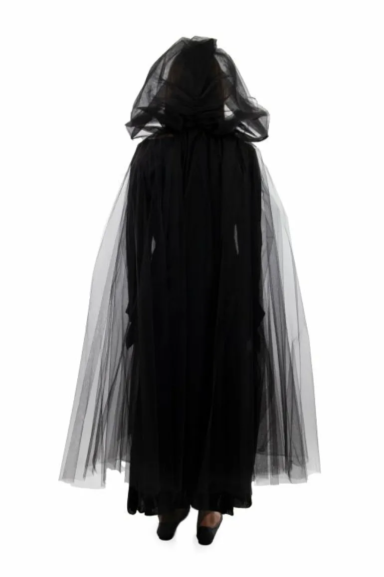 Cloaks-Little Adventures, LLC Adult Black Tulle Cloak