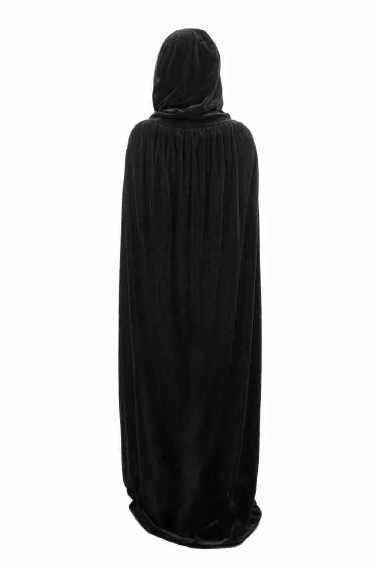 Cloaks-Little Adventures, LLC Adult Black Velvet Cloak