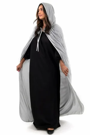 Cloaks-Little Adventures, LLC Adult Grey Velvet Cloak