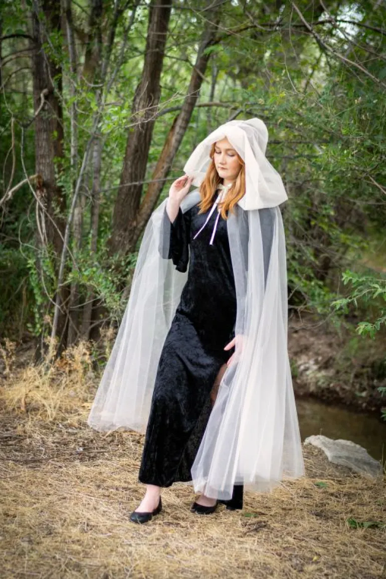 Cloaks-Little Adventures, LLC Adult Ivory Tulle Cloak