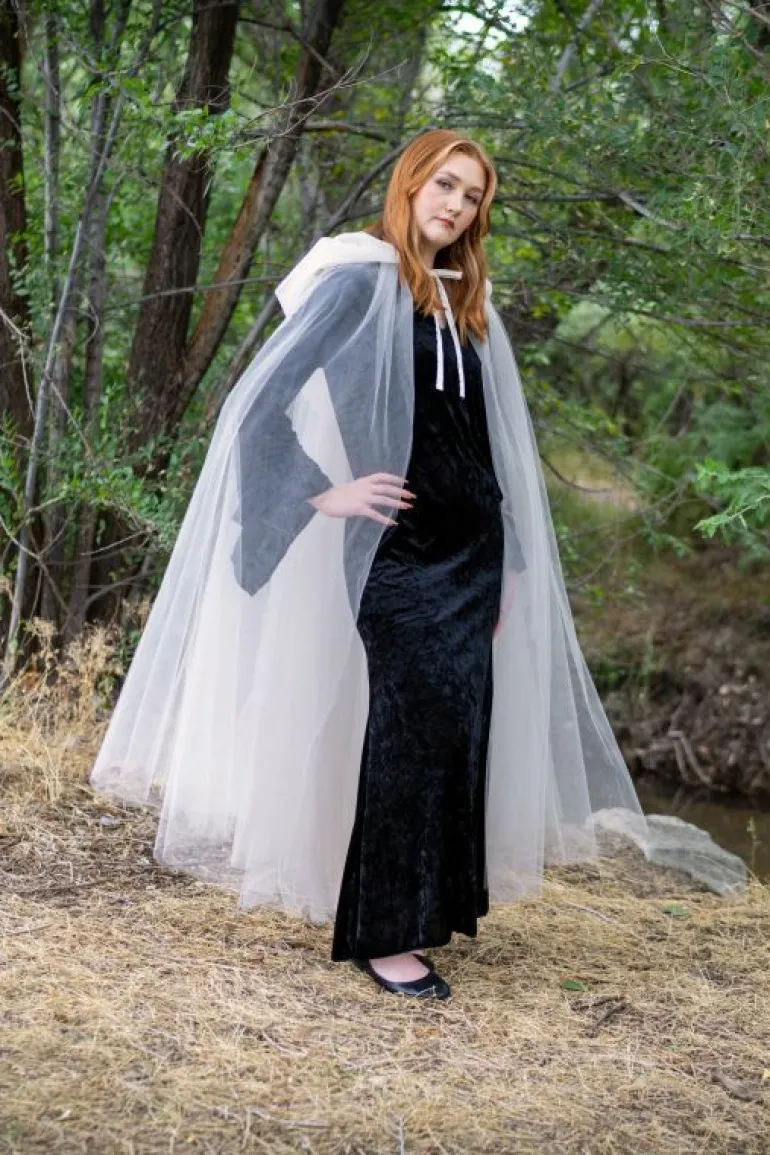 Cloaks-Little Adventures, LLC Adult Ivory Tulle Cloak