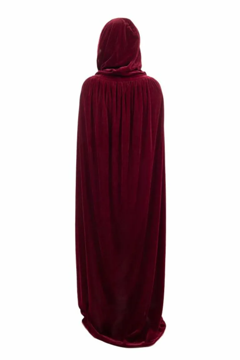 Cloaks-Little Adventures, LLC Adult Maroon Velvet Cloak