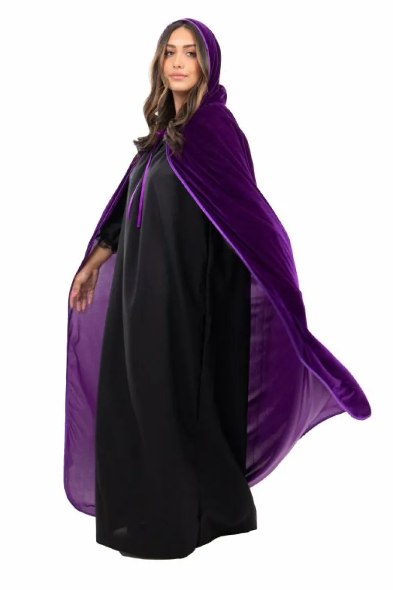 Cloaks-Little Adventures, LLC Adult Purple Velvet Cloak