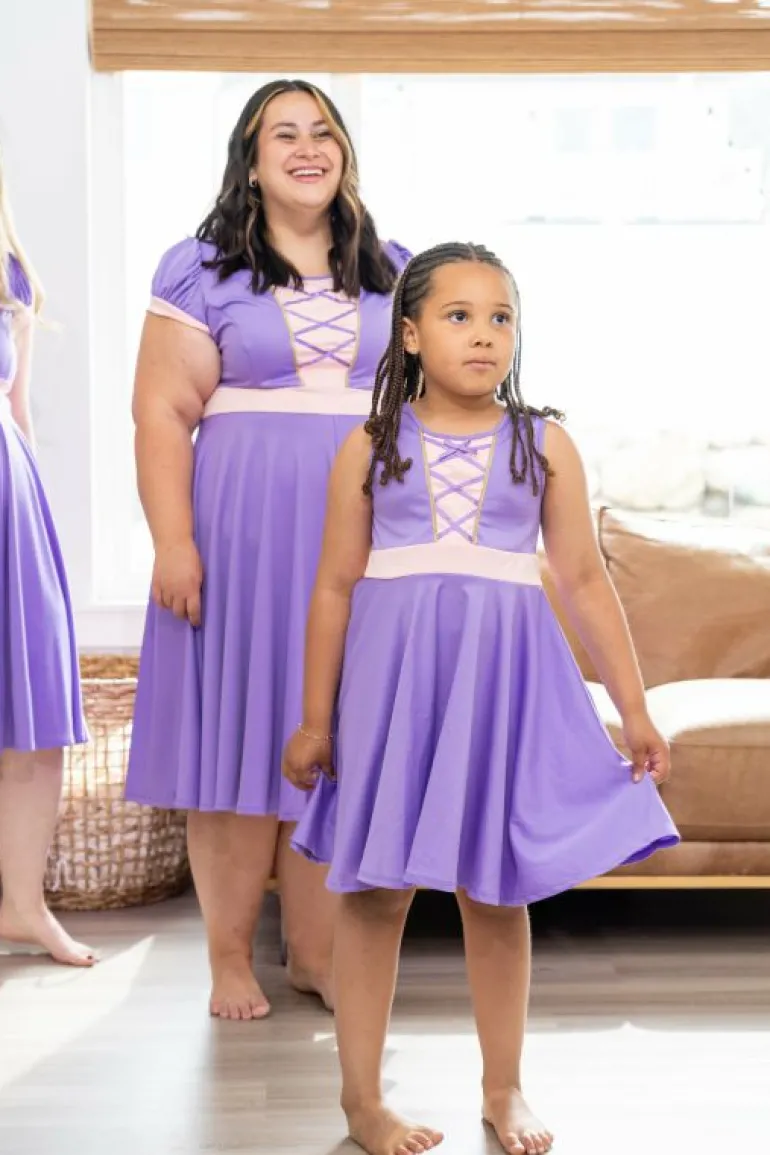 Princess Dresses | Twirl Dresses-Little Adventures, LLC Adult Rapunzel Twirl Dress