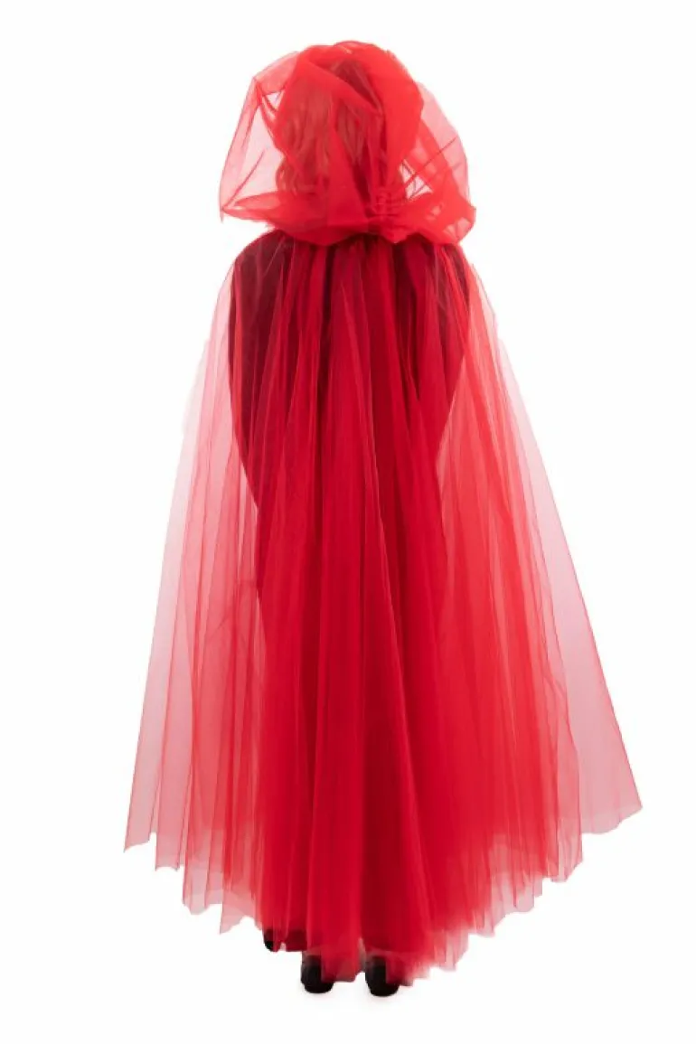 Cloaks-Little Adventures, LLC Adult Red Tulle Cloak