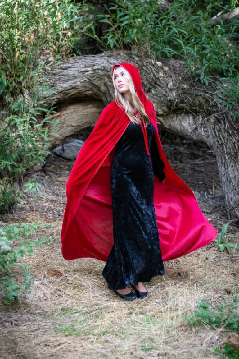 Cloaks-Little Adventures, LLC Adult Red Velvet Cloak