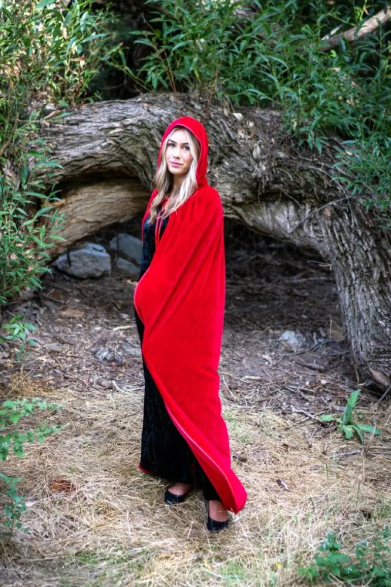 Cloaks-Little Adventures, LLC Adult Red Velvet Cloak
