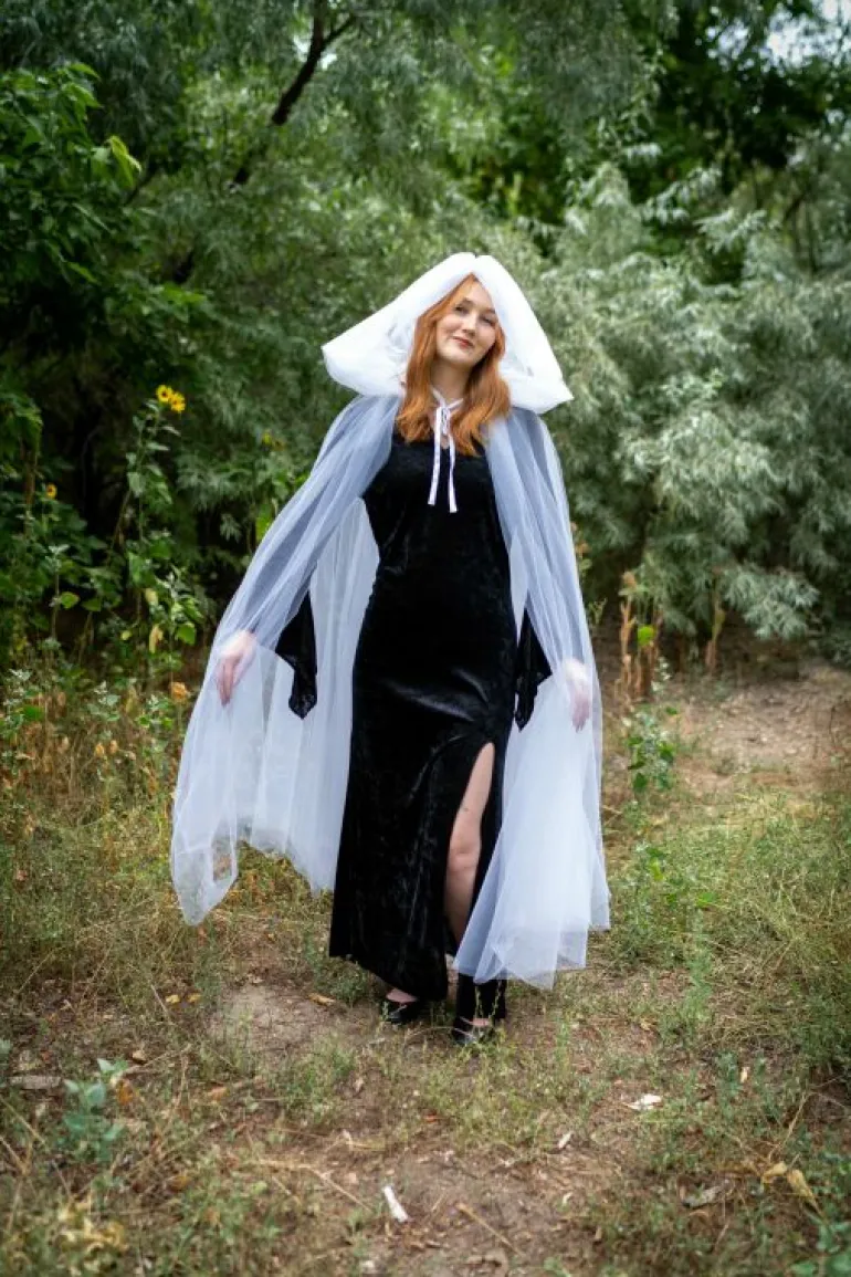 Cloaks-Little Adventures, LLC Adult White Tulle Cloak