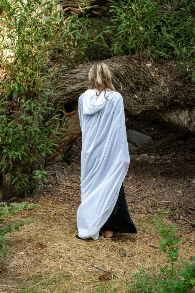 Cloaks-Little Adventures, LLC Adult White Velvet Cloak