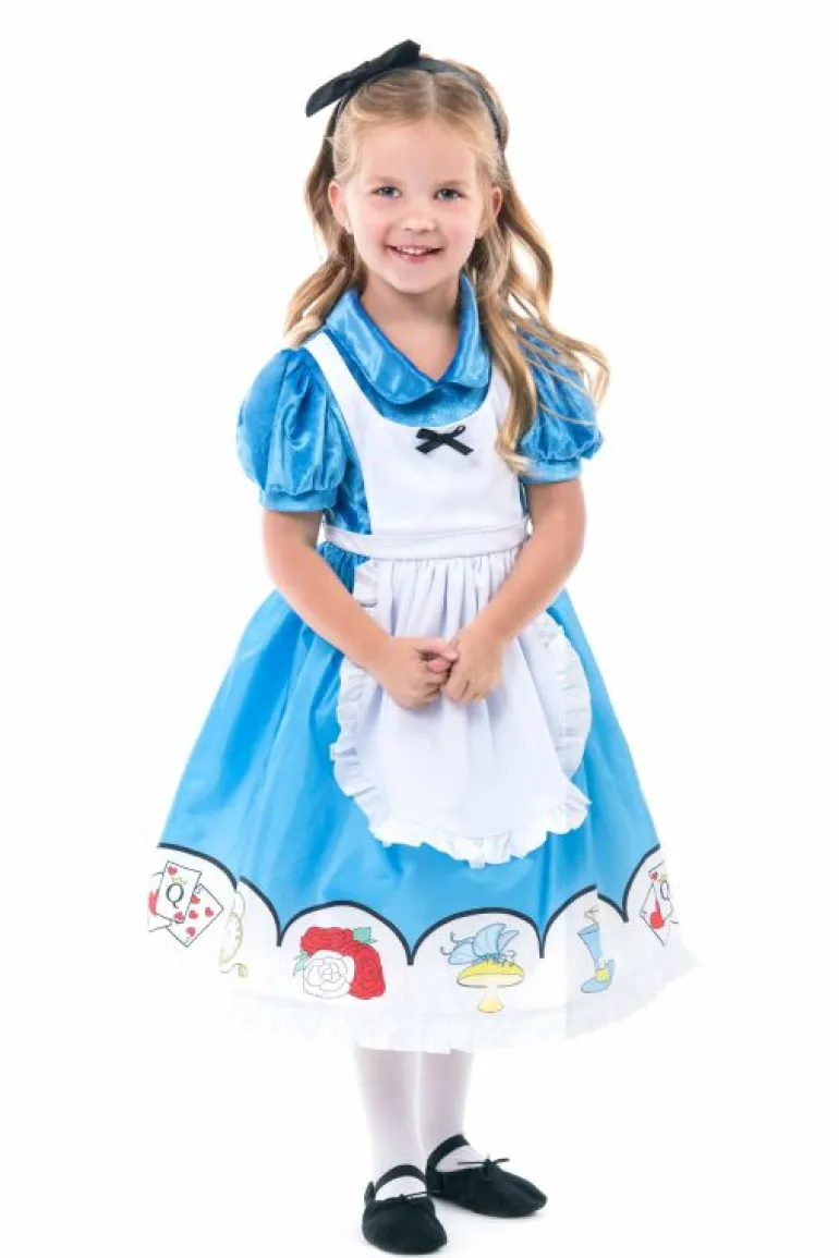 Traditional Dress Ups-Little Adventures, LLC Alice in Wonderland Dress Up with Headband