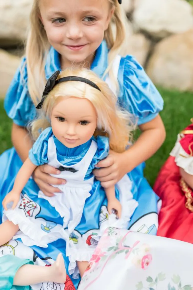 Traditional Dress Ups-Little Adventures, LLC Alice in Wonderland Dress Up with Headband