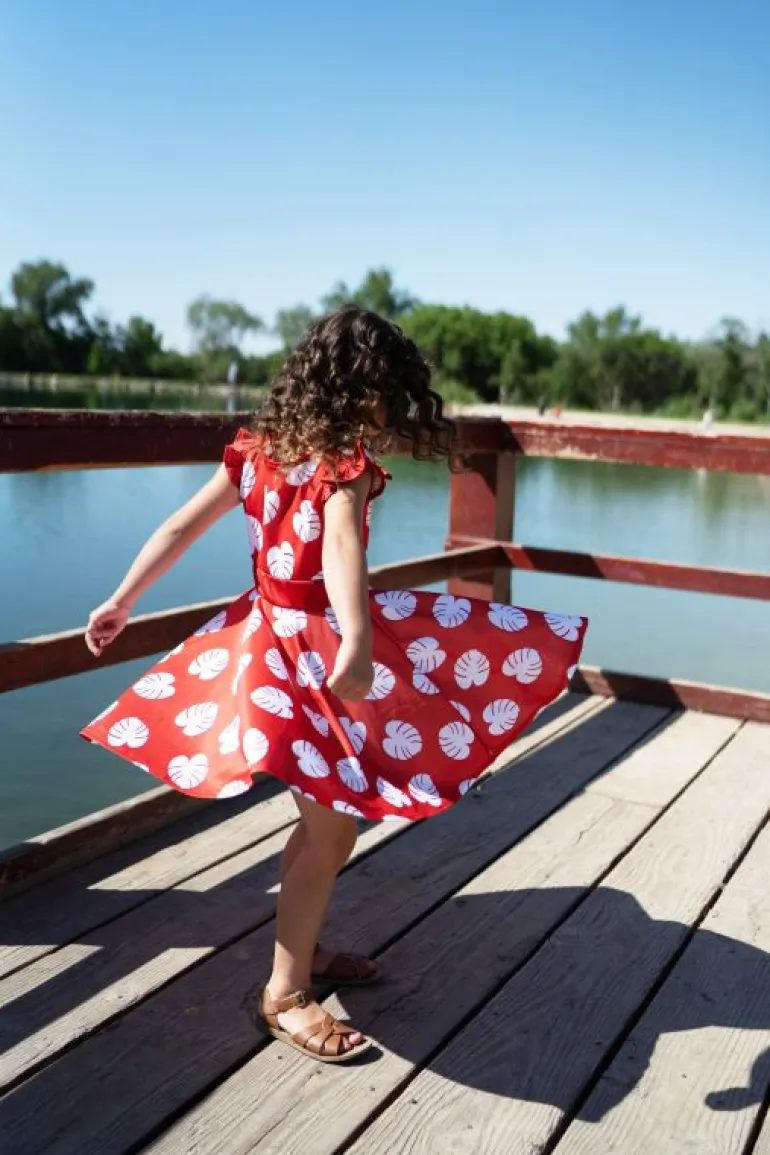 Twirl Dresses-Little Adventures, LLC Aloha Twirl Dress