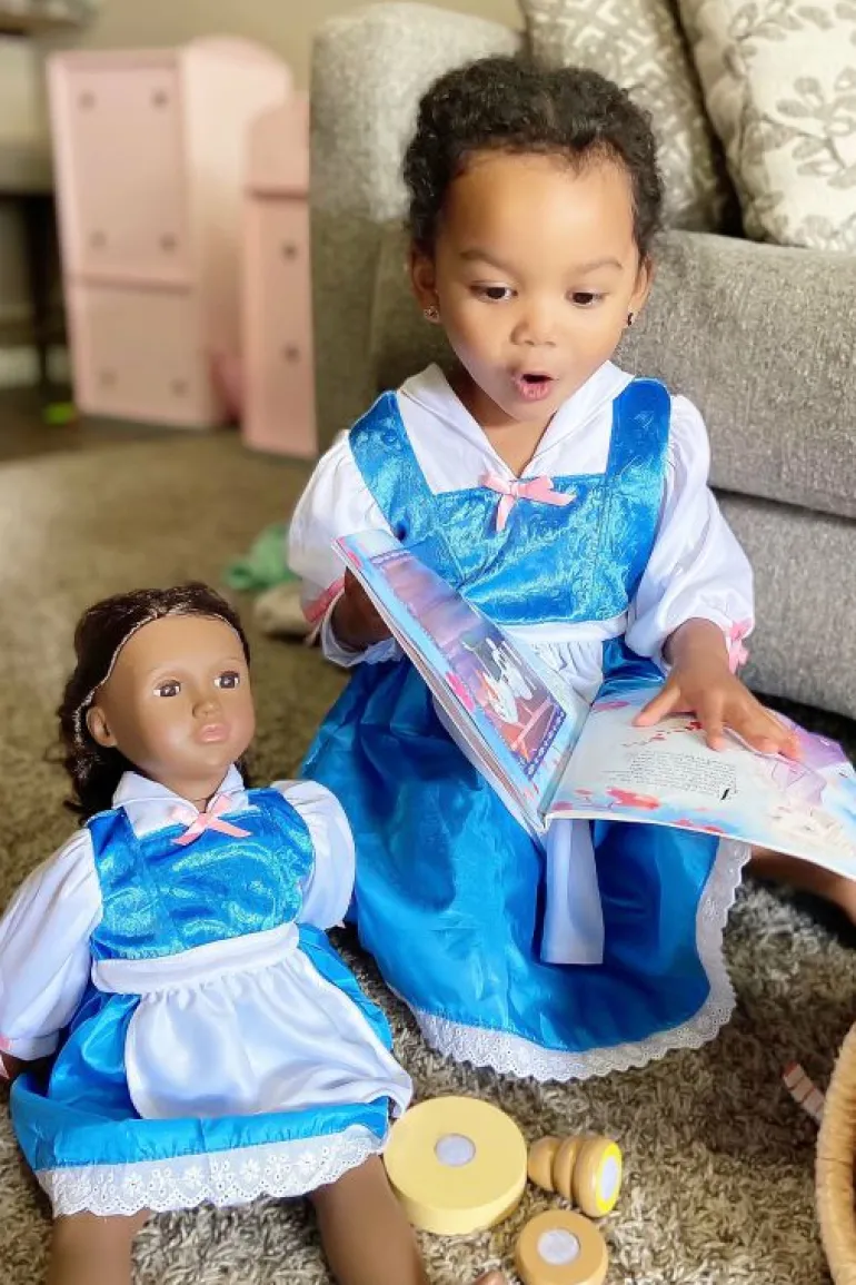 Traditional Dress Ups-Little Adventures, LLC Beauty Day Dress with Bow