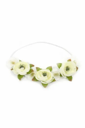 Accessories-Little Adventures, LLC Cream Flower Headband