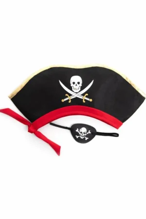 Accessories | Pirates-Little Adventures, LLC Deluxe Pirate Hat & Eye Patch