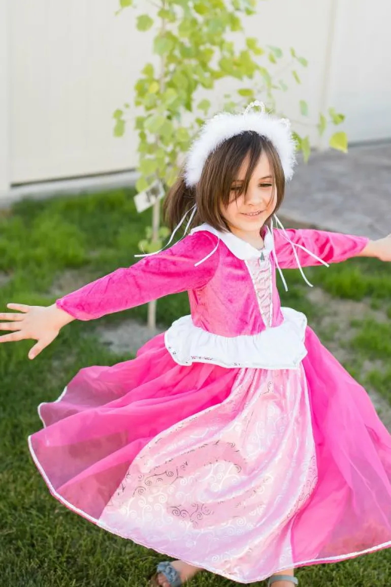 Deluxe Dress Ups-Little Adventures, LLC Deluxe Sleeping Beauty Pink