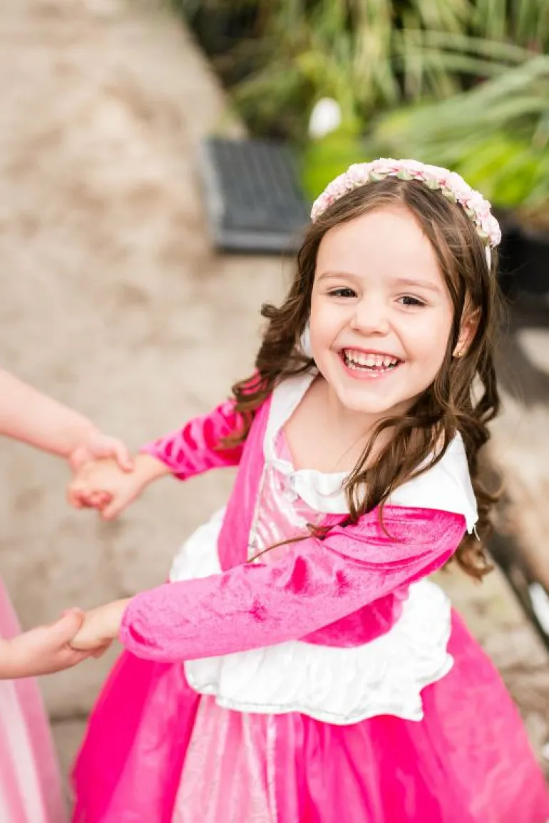Deluxe Dress Ups-Little Adventures, LLC Deluxe Sleeping Beauty Pink
