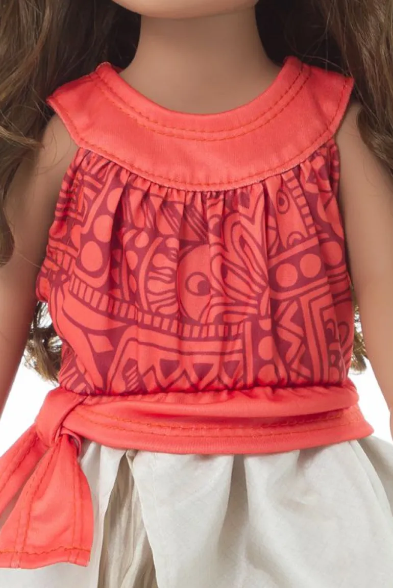 Doll Dress Ups-Little Adventures, LLC Doll Dress Island Princess w/Hair Clip