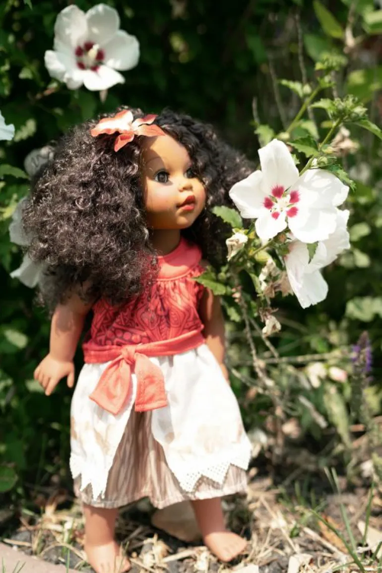 Doll Dress Ups-Little Adventures, LLC Doll Dress Island Princess w/Hair Clip