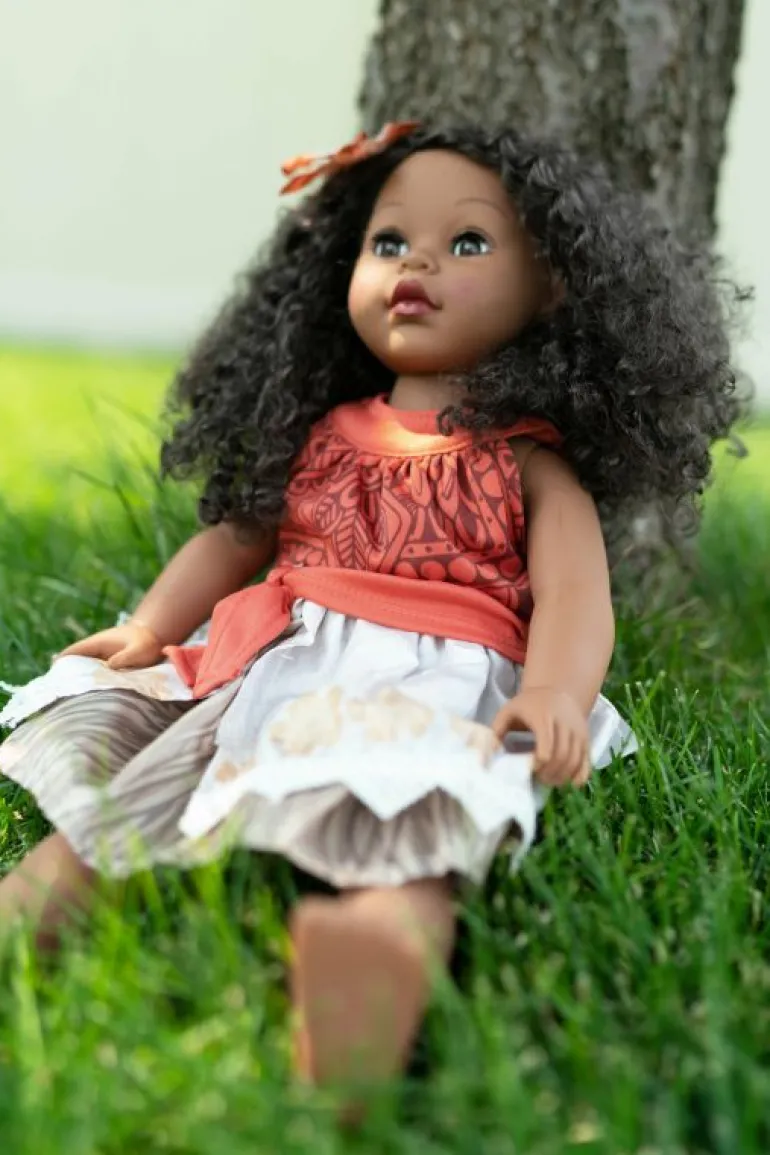 Doll Dress Ups-Little Adventures, LLC Doll Dress Island Princess w/Hair Clip
