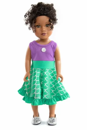 Doll Dress Ups-Little Adventures, LLC Doll Dress Mermaid Twirl