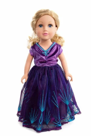 Doll Dress Ups-Little Adventures, LLC Doll Dress Purple Ice Princess