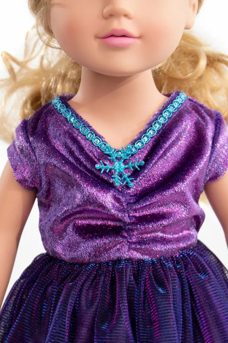 Doll Dress Ups-Little Adventures, LLC Doll Dress Purple Ice Princess