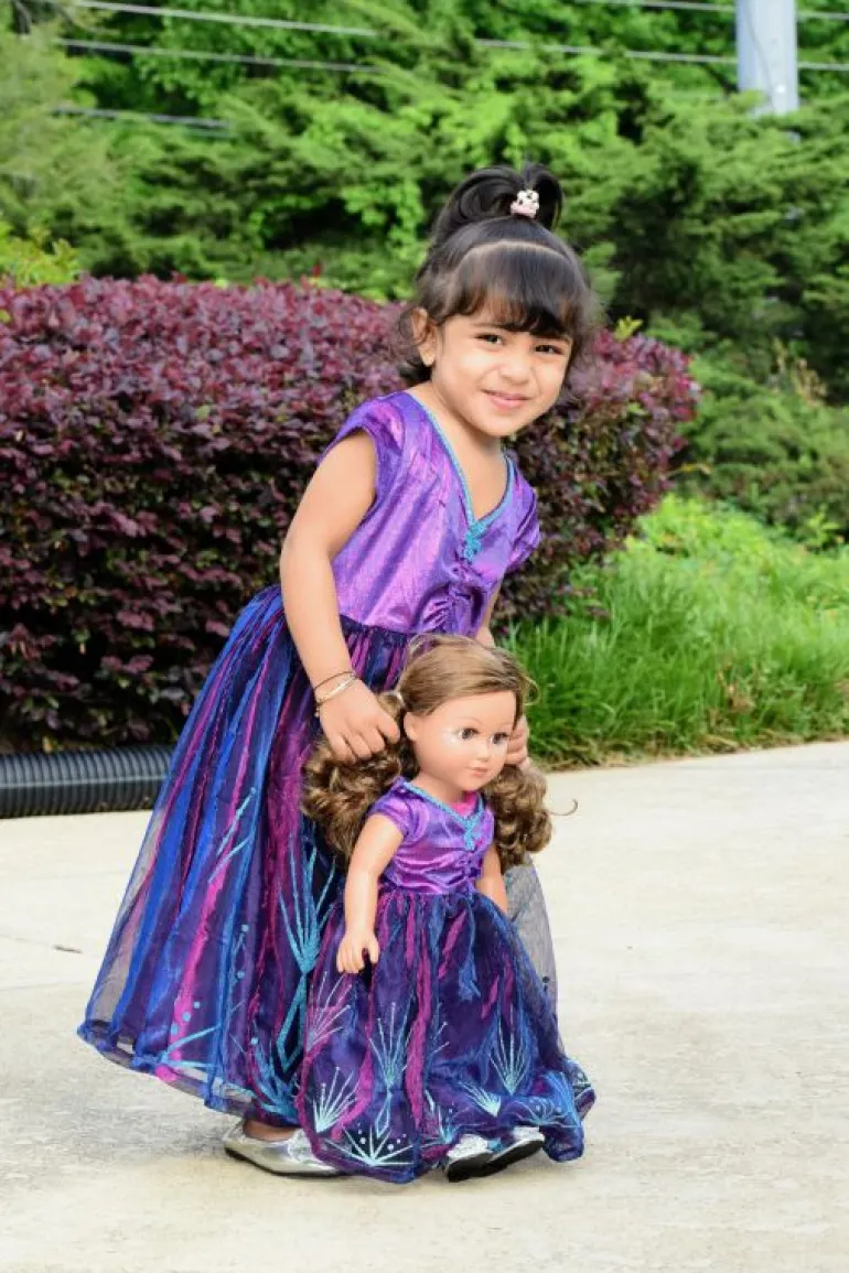 Doll Dress Ups-Little Adventures, LLC Doll Dress Purple Ice Princess