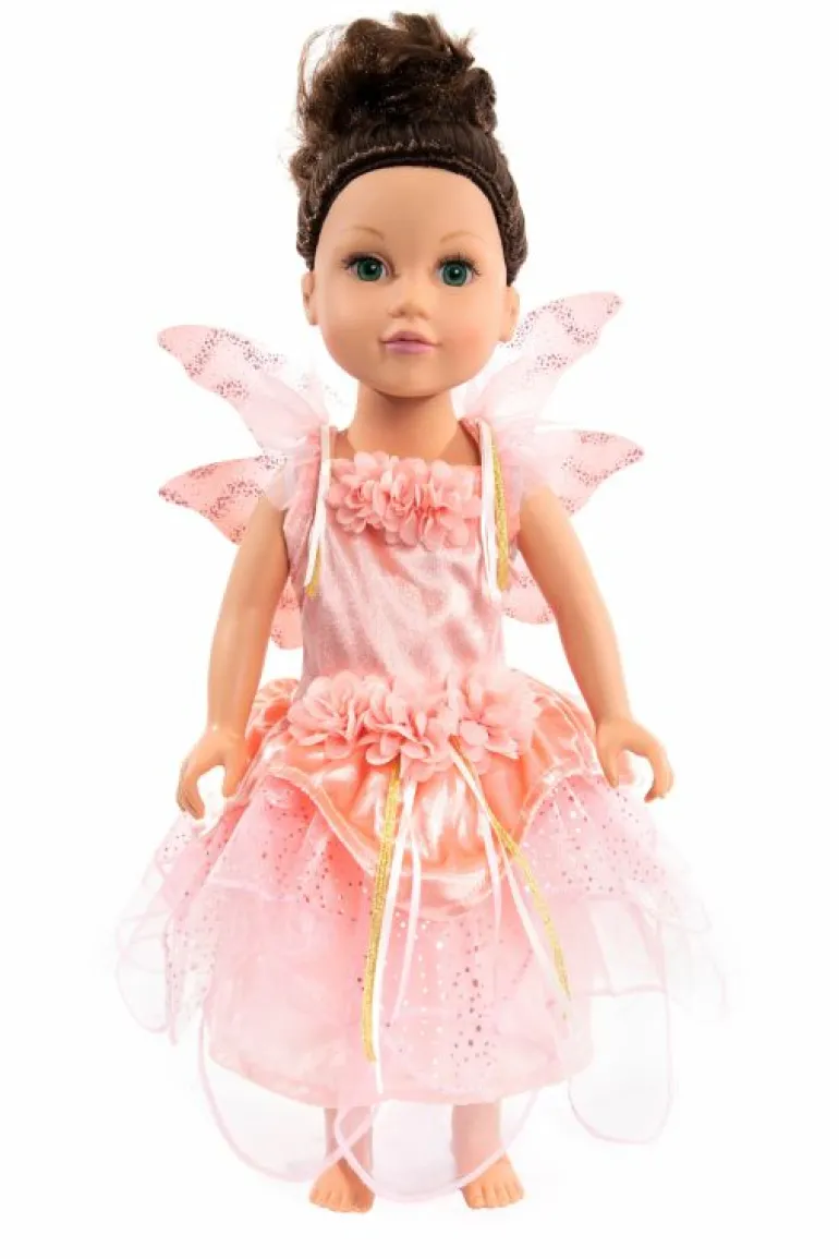 Doll Dress Ups-Little Adventures, LLC Doll Dress Rose Garden Fairy with Wings