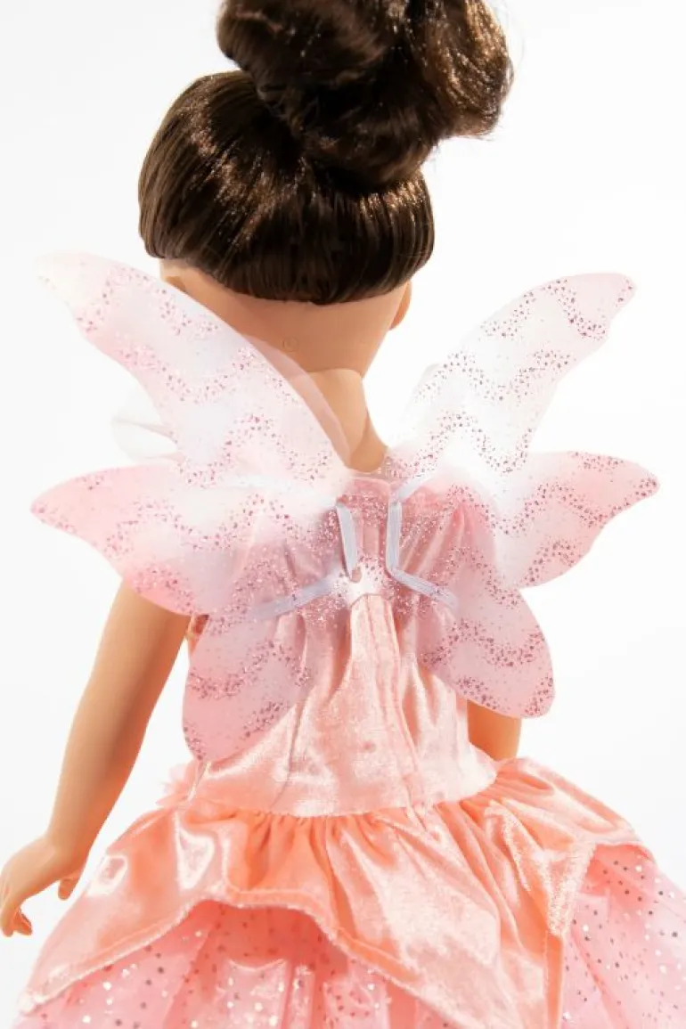 Doll Dress Ups-Little Adventures, LLC Doll Dress Rose Garden Fairy with Wings