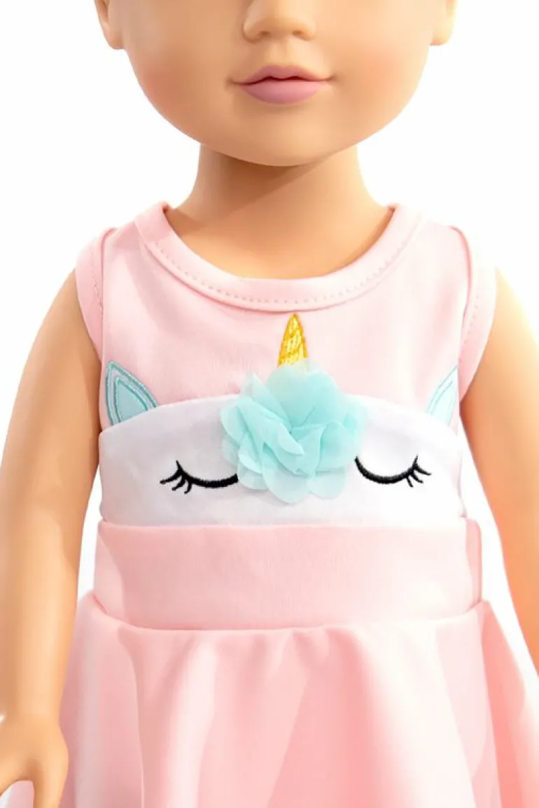Doll Dress Ups-Little Adventures, LLC Doll Dress Unicorn Twirl