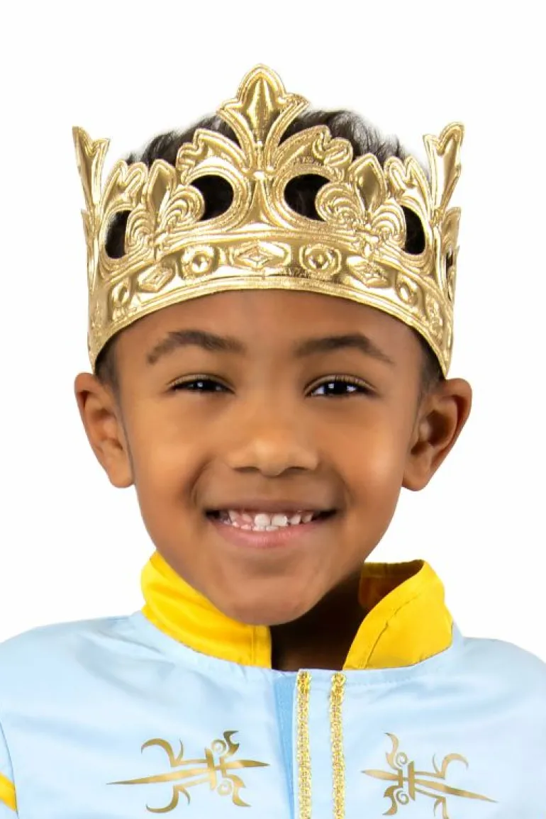 Accessories-Little Adventures, LLC Gold Prince Soft Crown