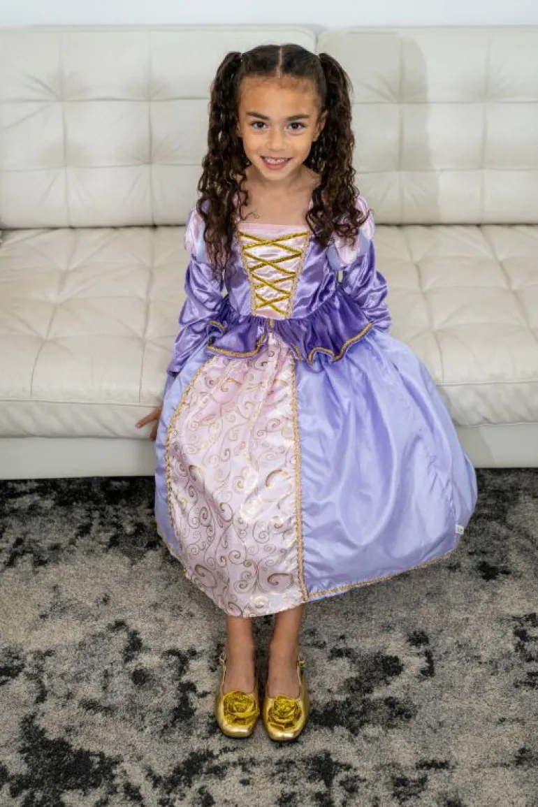 Accessories-Little Adventures, LLC Gold Sparkle Shoes