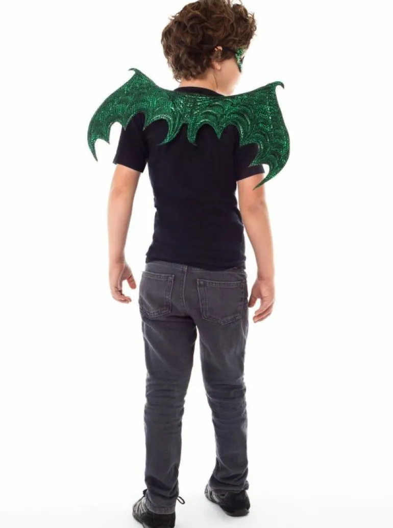 Accessories | Knights & Dragons-Little Adventures, LLC Green Dragon Wing & Mask Set