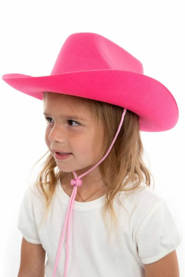 Cowboys-Little Adventures, LLC Hot Pink Western Hat