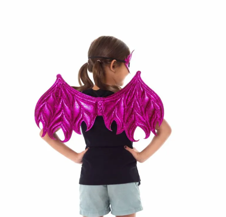 Accessories | Knights & Dragons-Little Adventures, LLC Magenta Dragon Wings & Mask Set