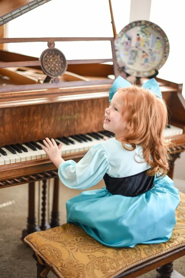 Traditional Dress Ups-Little Adventures, LLC Mermaid Day Dress with Bow