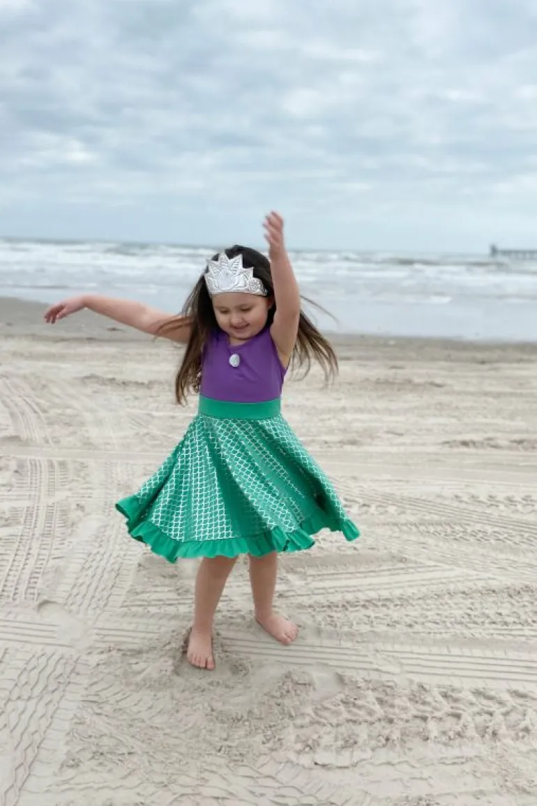 Twirl Dresses-Little Adventures, LLC Mermaid Twirl Dress