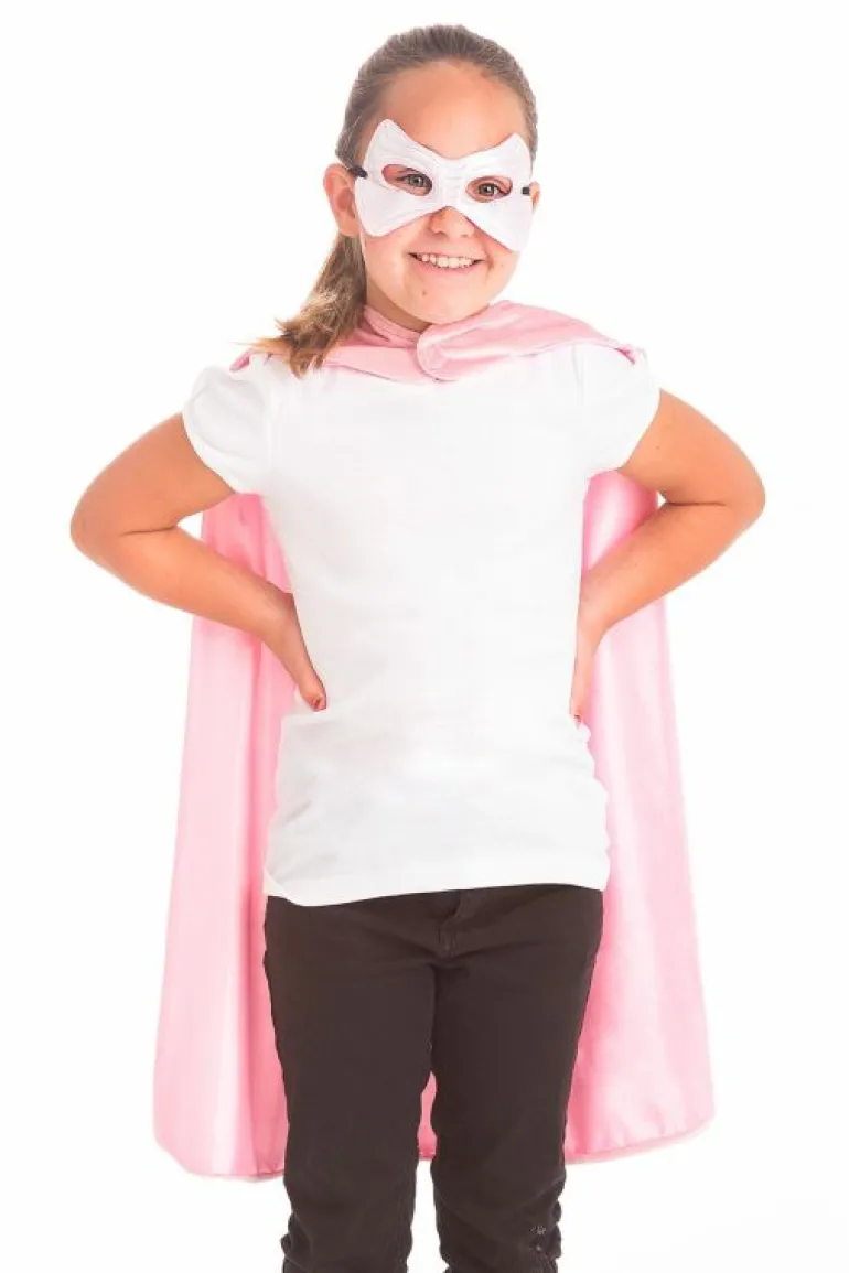 Cloaks | Super Hero-Little Adventures, LLC Pink Crown Cape & Mask Set