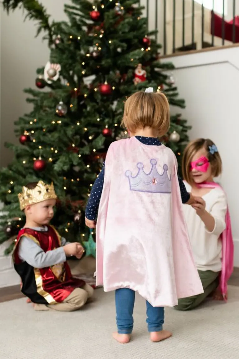 Cloaks | Super Hero-Little Adventures, LLC Pink Crown Cape & Mask Set