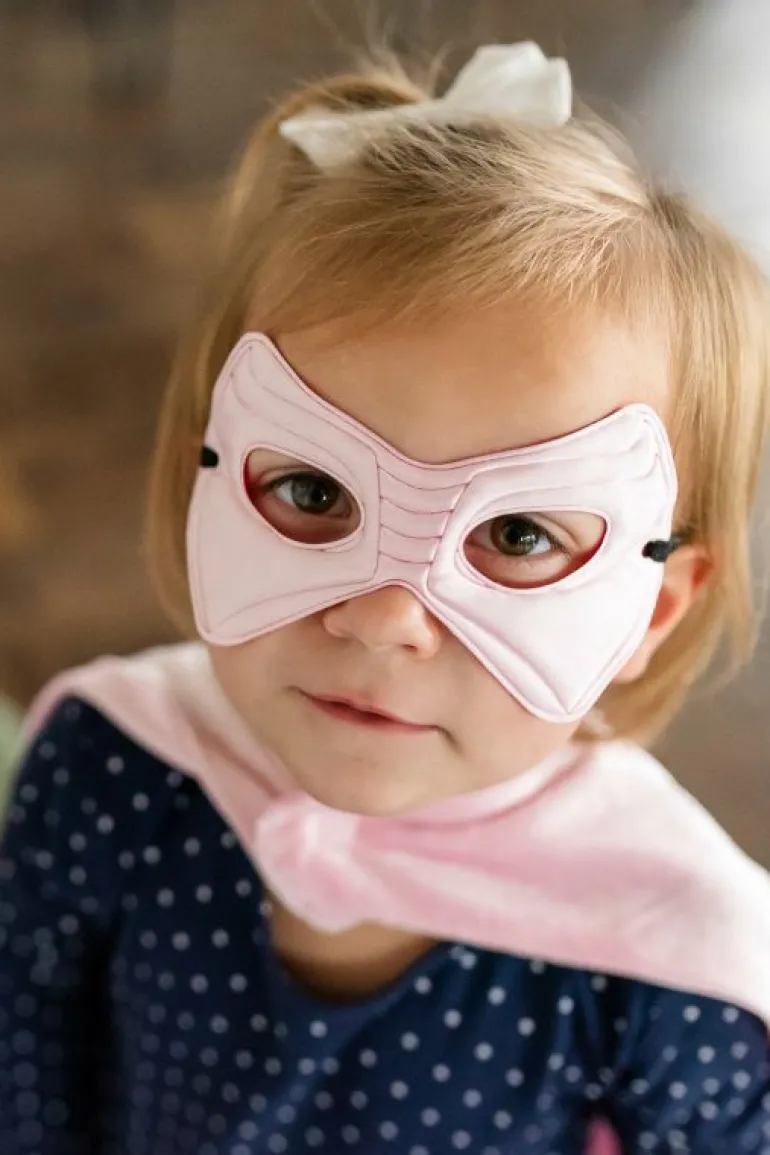 Cloaks | Super Hero-Little Adventures, LLC Pink Crown Cape & Mask Set