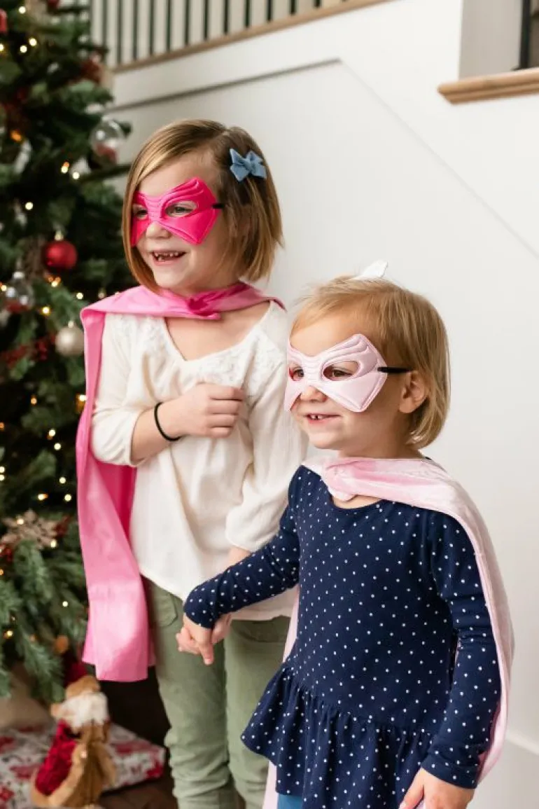 Cloaks | Super Hero-Little Adventures, LLC Pink Crown Cape & Mask Set