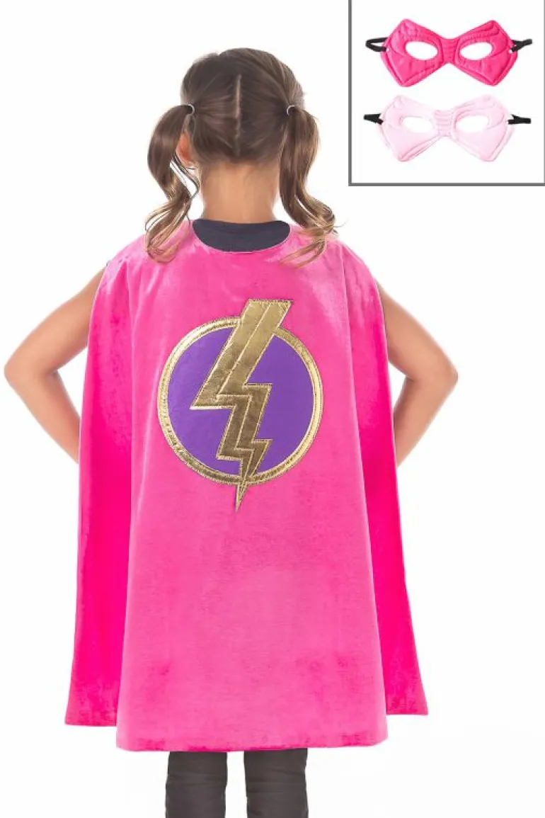 Cloaks | Super Hero-Little Adventures, LLC Pink Hero Cape & Mask Set