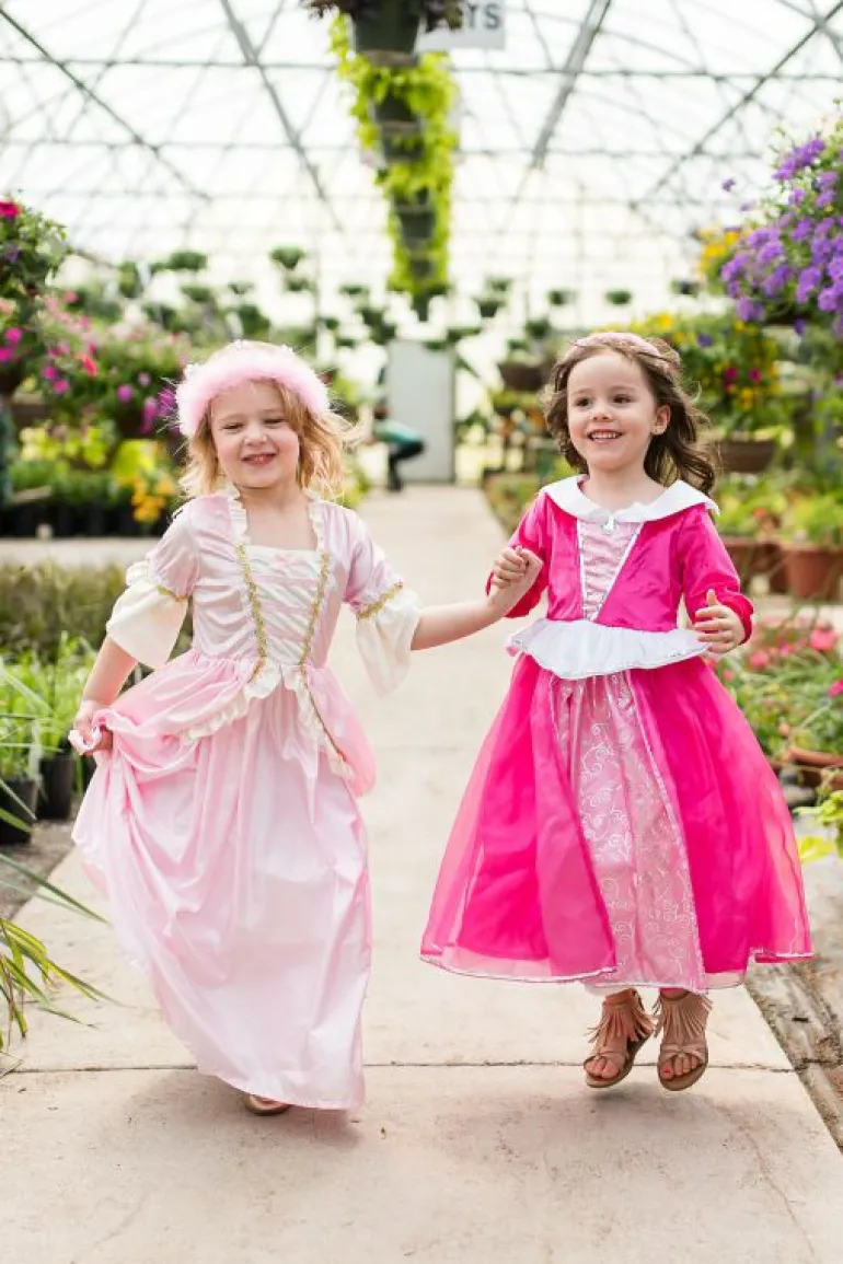 Traditional Dress Ups-Little Adventures, LLC Pink Vintage Princess Dress