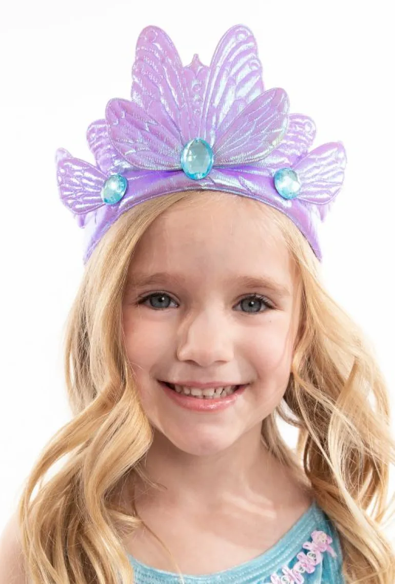 Accessories-Little Adventures, LLC Purple Butterfly Soft Crown