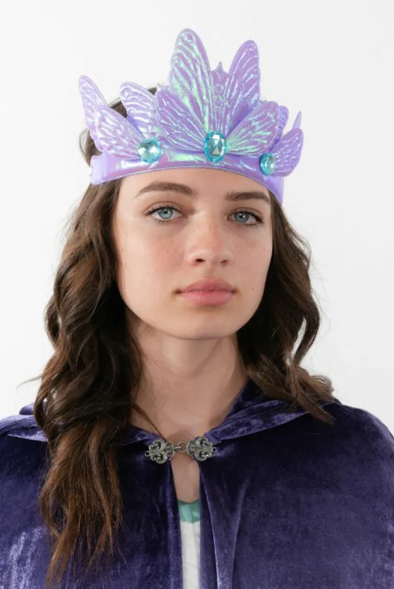 Accessories-Little Adventures, LLC Purple Butterfly Soft Crown