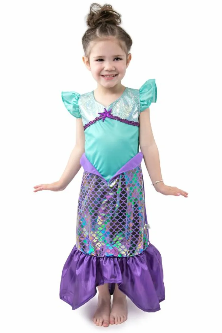 Traditional Dress Ups-Little Adventures, LLC Purple Sparkle Mermaid