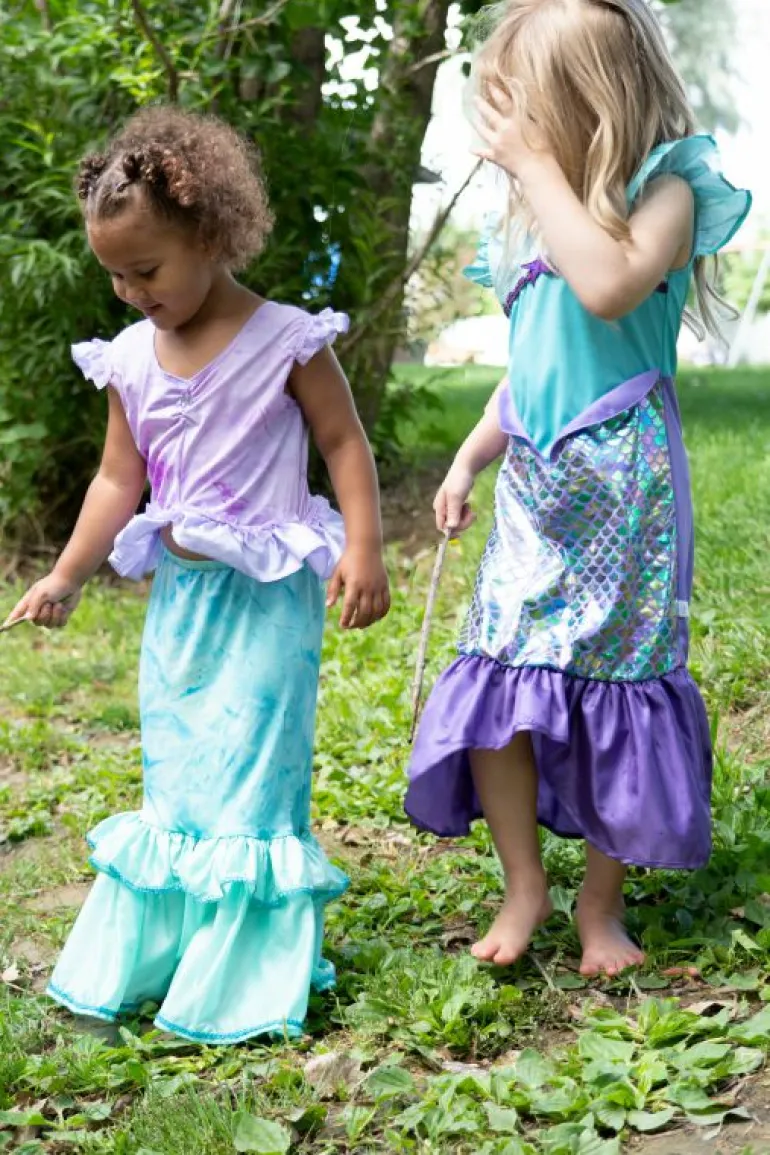 Traditional Dress Ups-Little Adventures, LLC Purple Sparkle Mermaid