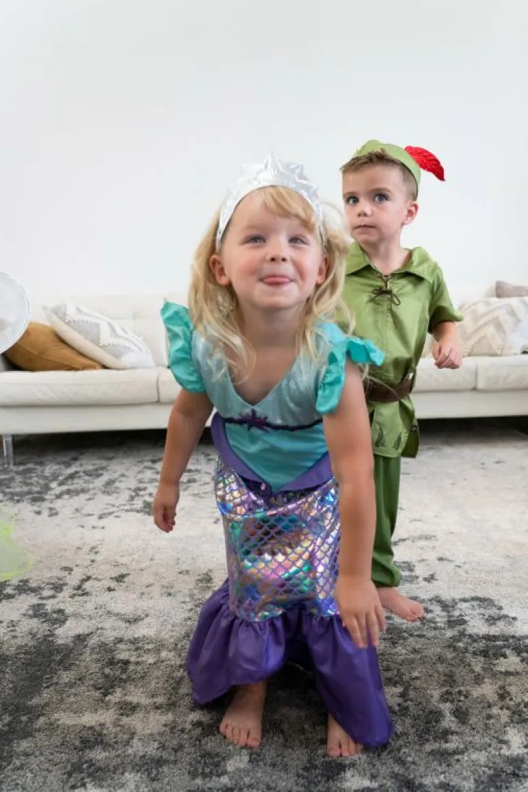 Traditional Dress Ups-Little Adventures, LLC Purple Sparkle Mermaid