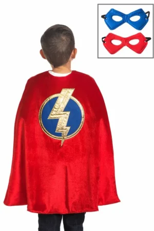 Cloaks | Princes-Little Adventures, LLC Red Hero Cape & Mask Set